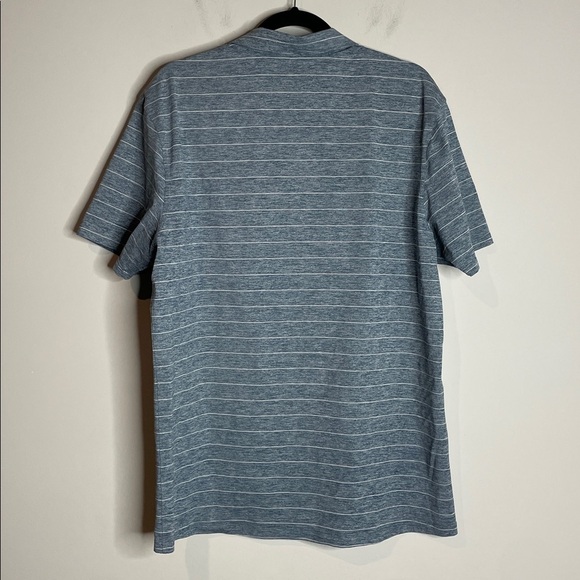 Lululemon | Men’s Propel Polo in Stripe Heathered Alberta Lake White Size XL - Picture 4 of 6